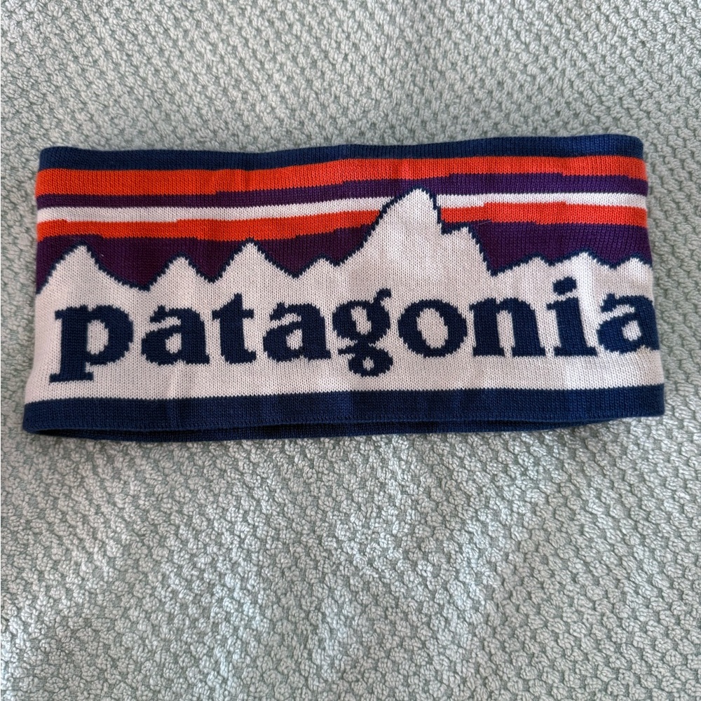 Patagonia Blue and Orange Logo Headband - Picture 2 of 4